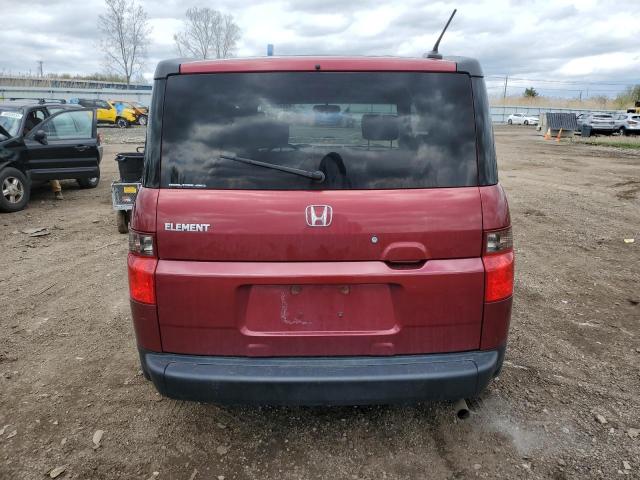 5J6YH28786L004713 - 2006 HONDA ELEMENT EX RED photo 6