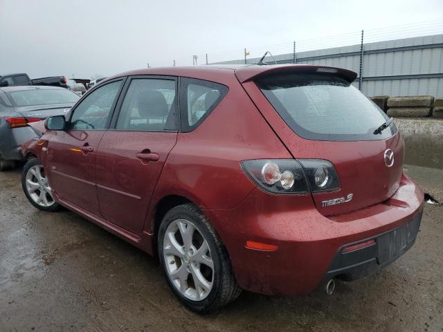 JM1BK343981142703 - 2008 MAZDA 3 HATCHBACK RED photo 2