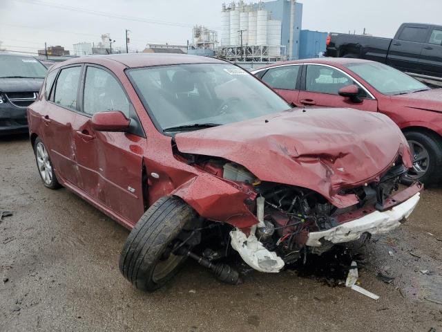 JM1BK343981142703 - 2008 MAZDA 3 HATCHBACK RED photo 4