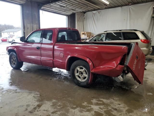 1B7GL22X2WS631194 - 1998 DODGE DAKOTA MAROON photo 2