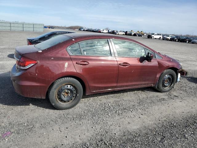 2HGFB2F54FH024729 - 2015 HONDA CIVIC LX BURGUNDY photo 3