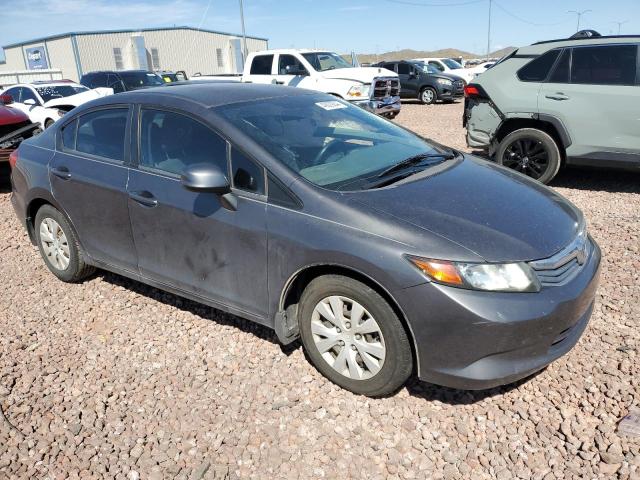 2HGFB2F56CH580844 - 2012 HONDA CIVIC LX GRAY photo 4