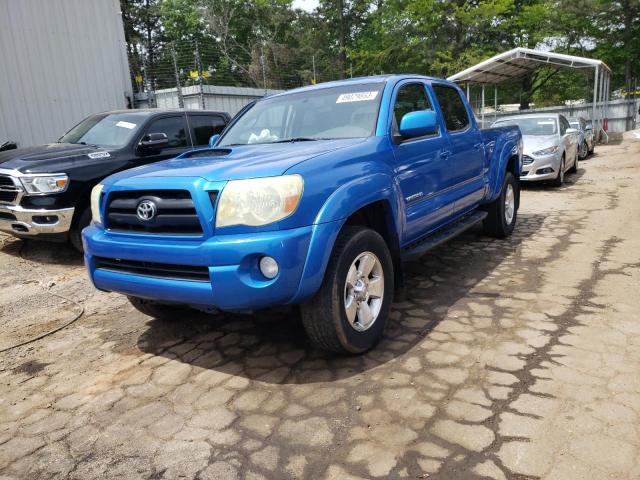 5TEKU72N88Z517170 - 2008 TOYOTA TACOMA DOUBLE CAB PRERUNNER LONG BED BLUE photo 1