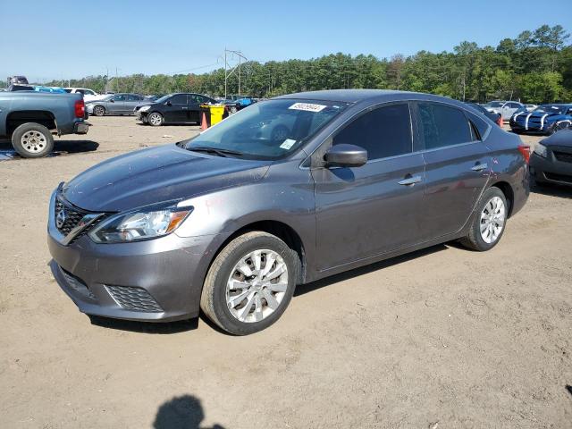 3N1AB7AP6KY302617 - 2019 NISSAN SENTRA S GRAY photo 1