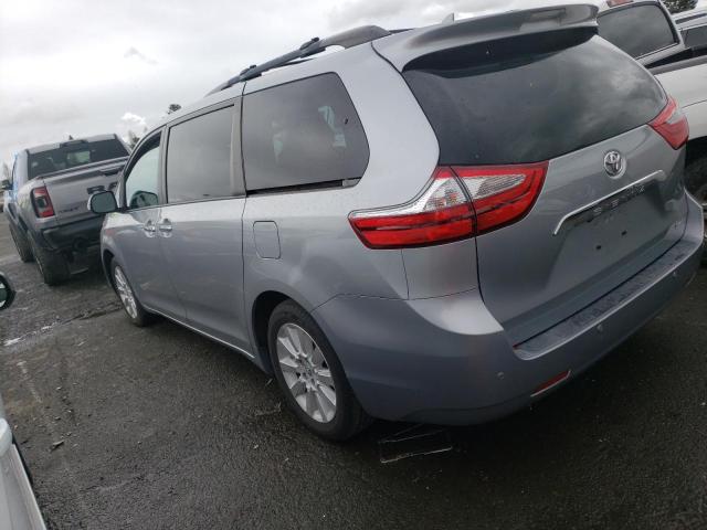 5TDYK3DC1GS754129 - 2016 TOYOTA SIENNA XLE SILVER photo 2