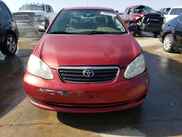 JTDBR32E370112522 - 2007 TOYOTA COROLLA CE RED photo 5