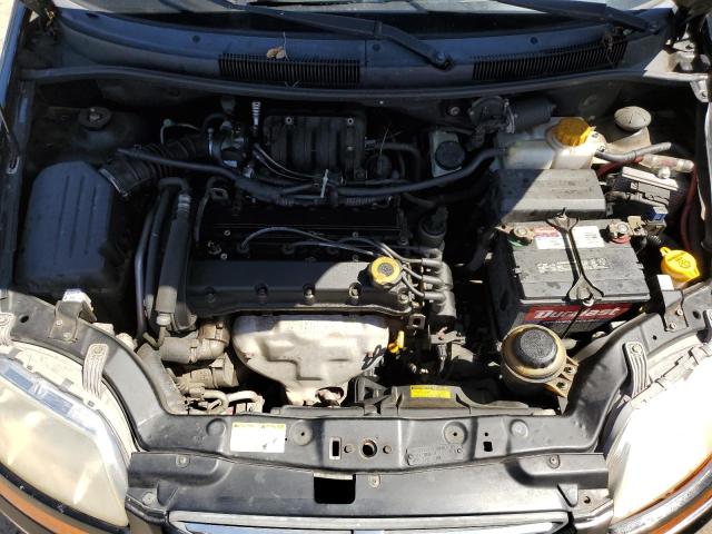 KL1TD66648B207515 - 2008 CHEVROLET AVEO BASE BLACK photo 11