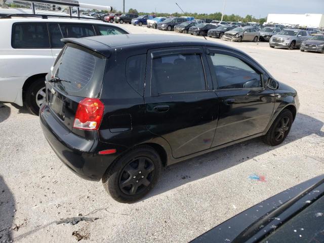 KL1TD66648B207515 - 2008 CHEVROLET AVEO BASE BLACK photo 3