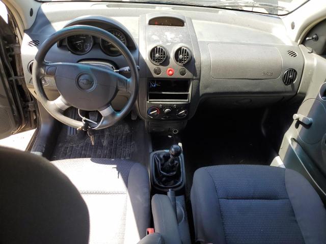 KL1TD66648B207515 - 2008 CHEVROLET AVEO BASE BLACK photo 8