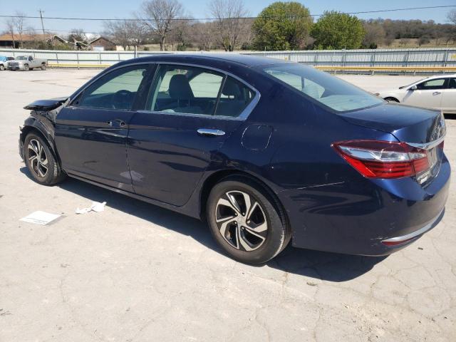 1HGCR2F33HA066744 - 2017 HONDA ACCORD LX BLUE photo 2