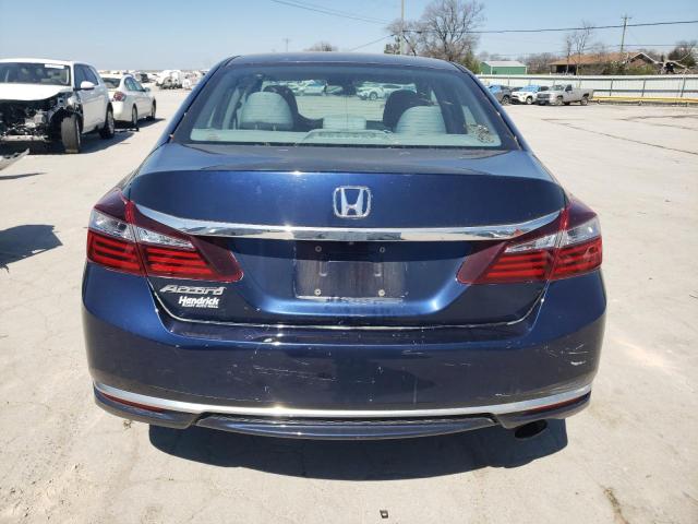 1HGCR2F33HA066744 - 2017 HONDA ACCORD LX BLUE photo 6