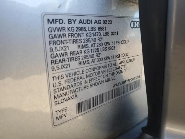 WA1VXBF78PD013285 - 2023 AUDI Q7 PRESTIGE 银色 照片 13