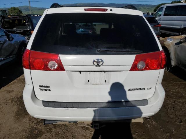 5TDZK23C38S168811 - 2008 TOYOTA SIENNA CE WHITE photo 6