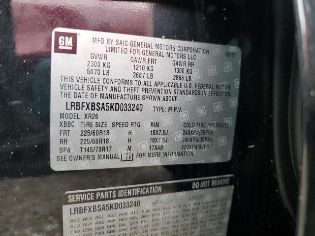 LRBFXBSA5KD033240 - 2019 BUICK ENVISION PREFERRED Qara foto 14