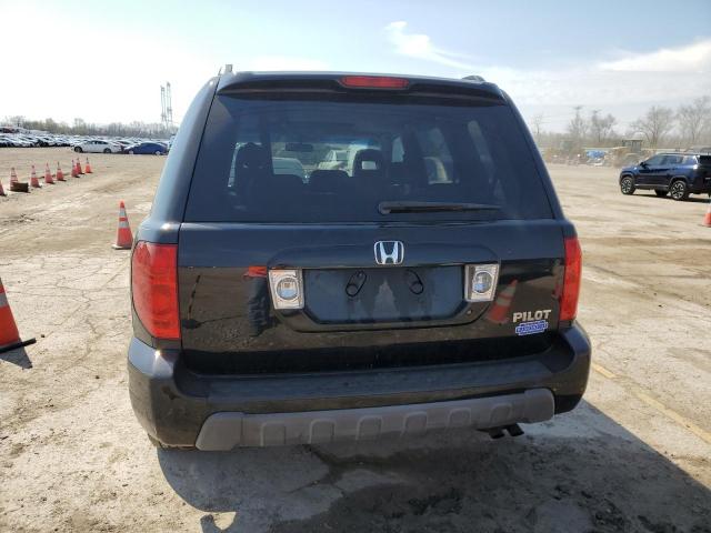 5FNYF18515B040958 - 2005 HONDA PILOT EXL BLACK photo 6