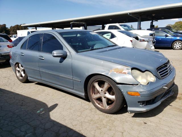 WDBRF40J65F682892 - 2005 MERCEDES-BENZ C 230K SPORT SEDAN GRAY photo 4