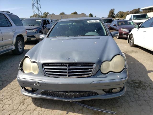 WDBRF40J65F682892 - 2005 MERCEDES-BENZ C 230K SPORT SEDAN GRAY photo 5