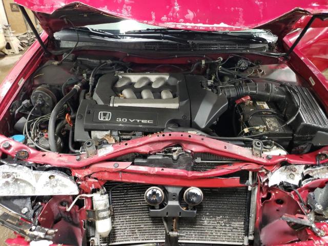 1HGCG2257YA029578 - 2000 HONDA ACCORD EX RED photo 11