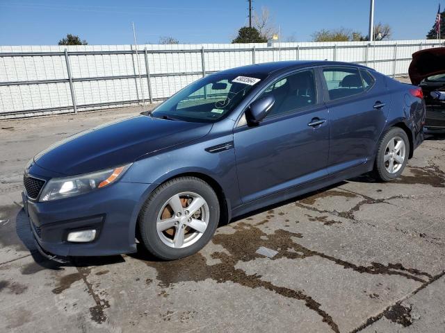 5XXGM4A76FG380409 - 2015 KIA OPTIMA LX BLUE photo 1