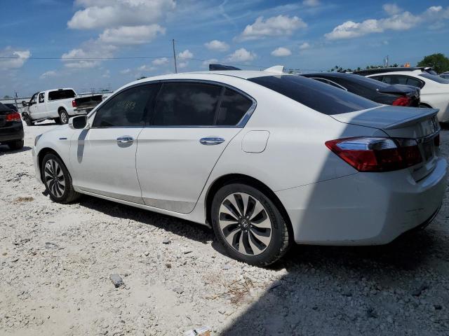 1HGCR6F31FA003386 - 2015 HONDA ACCORD HYBRID WHITE photo 2