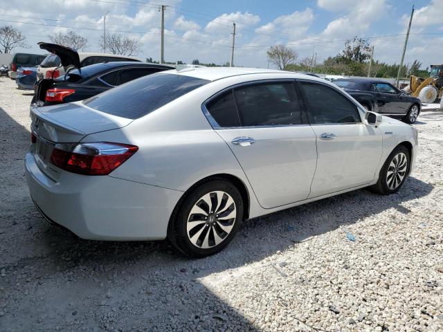 1HGCR6F31FA003386 - 2015 HONDA ACCORD HYBRID WHITE photo 3