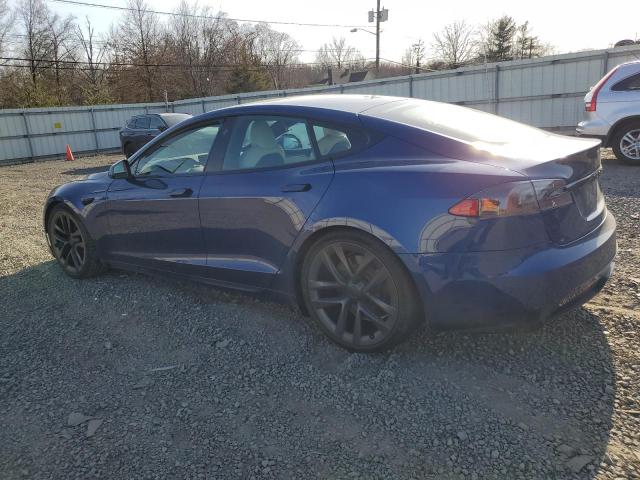 5YJSA1E50NF467363 - 2022 TESLA MODEL S BLUE photo 2