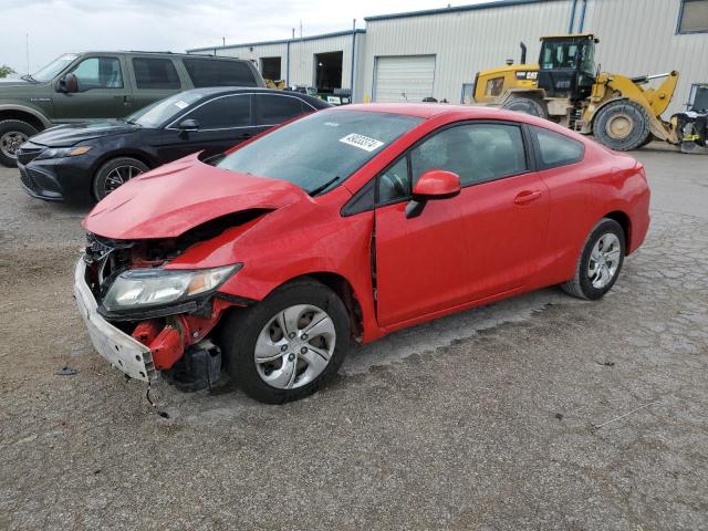 2HGFG3B51DH503832 - 2013 HONDA CIVIC LX RED photo 1