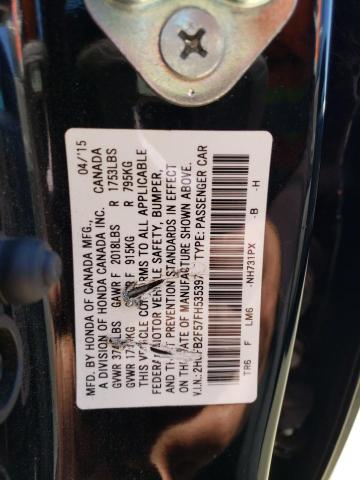 2HGFB2F57FH535397 - 2015 HONDA CIVIC LX BLACK photo 13