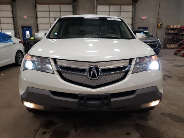 2HNYD286X9H522908 - 2009 ACURA MDX TECHNOLOGY WHITE photo 5