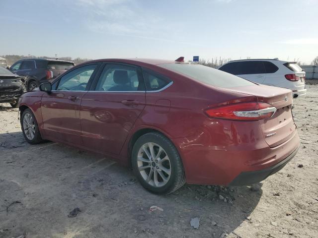 3FA6P0HD8KR246641 - 2019 FORD FUSION SE მუქწითელი ფოტო 2