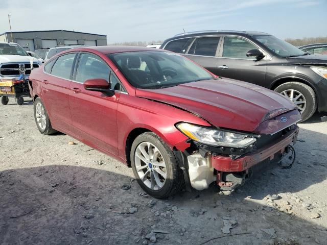 3FA6P0HD8KR246641 - 2019 FORD FUSION SE მუქწითელი ფოტო 4