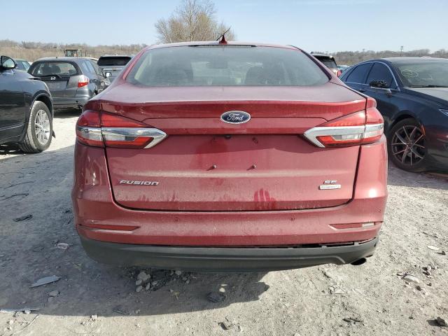 3FA6P0HD8KR246641 - 2019 FORD FUSION SE მუქწითელი ფოტო 6