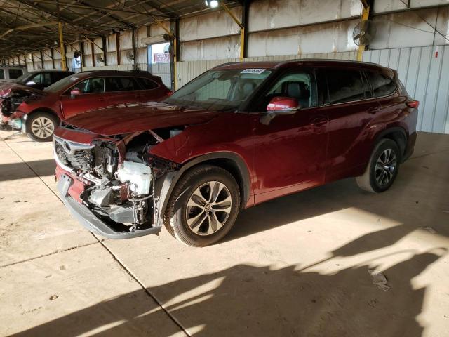 5TDGZRAH9NS112801 - 2022 TOYOTA HIGHLANDER XLE RED photo 1