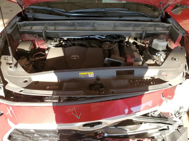 5TDGZRAH9NS112801 - 2022 TOYOTA HIGHLANDER XLE RED photo 12