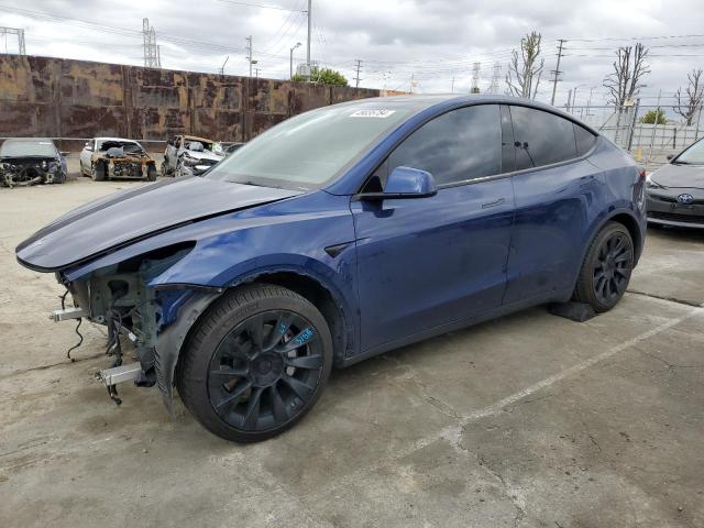 5YJYGAEE8MF176939 - 2021 TESLA MODEL Y BLUE photo 1