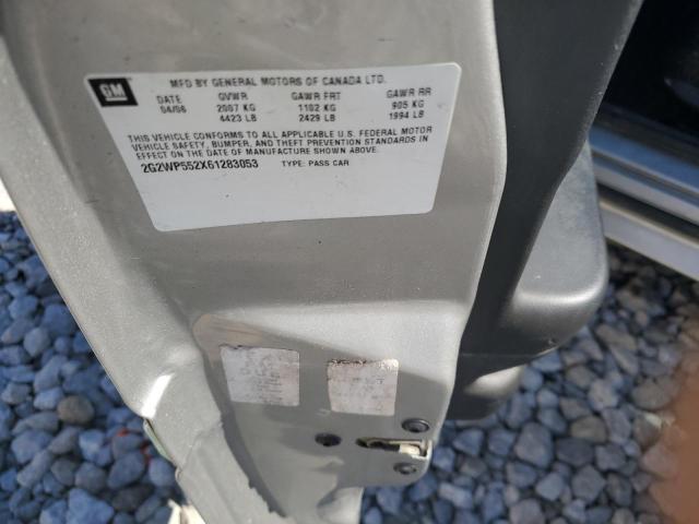2G2WP552X61283053 - 2006 PONTIAC GRAND PRIX 银色 照片 13