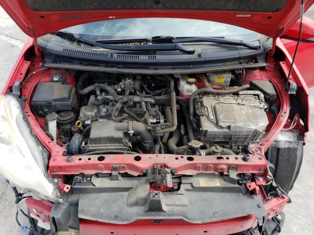 JTDKDTB3XC1029817 - 2012 TOYOTA PRIUS C RED photo 11