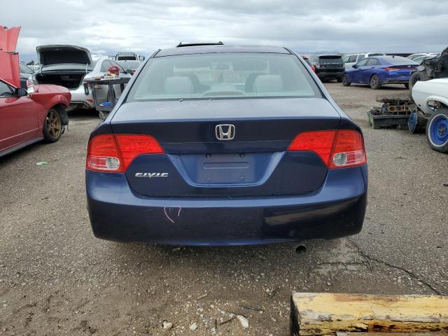 1HGFA16898L116772 - 2008 HONDA CIVIC EX BLUE photo 6