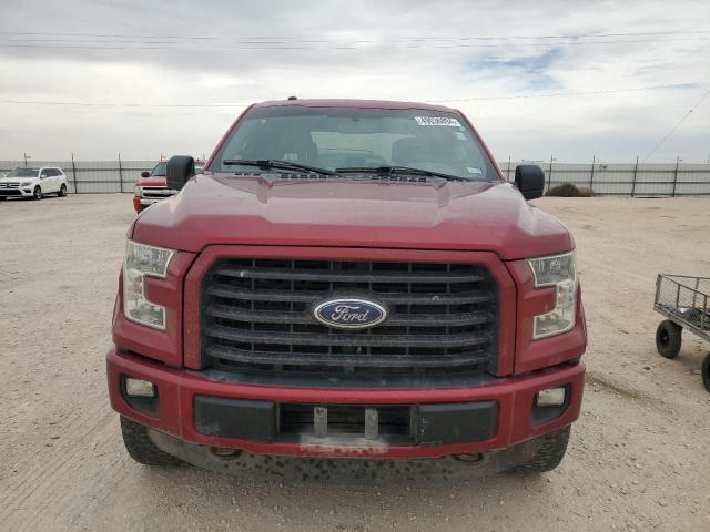 1FTEW1EG1GKF48782 - 2016 FORD F150 SUPERCREW BURGUNDY photo 5