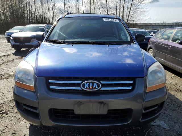 KNDJE723887482306 - 2008 KIA SPORTAGE EX BLUE photo 5