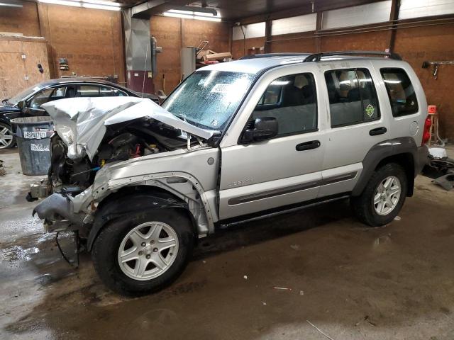 1J4GL48K94W198139 - 2004 JEEP LIBERTY SPORT SILVER photo 1