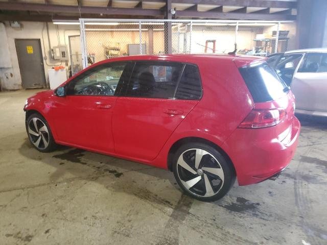 3VW2A7AU2FM043449 - 2015 VOLKSWAGEN GOLF TDI RED photo 2