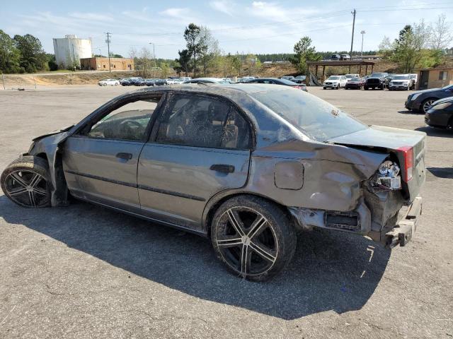 2HGES16305H631472 - 2005 HONDA CIVIC DX VP GRAY photo 2