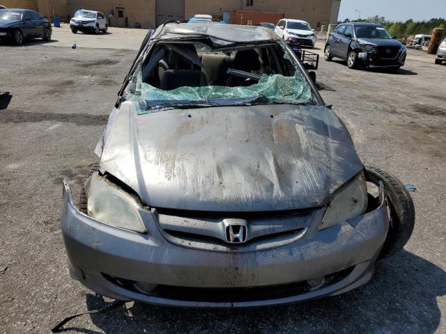 2HGES16305H631472 - 2005 HONDA CIVIC DX VP GRAY photo 5