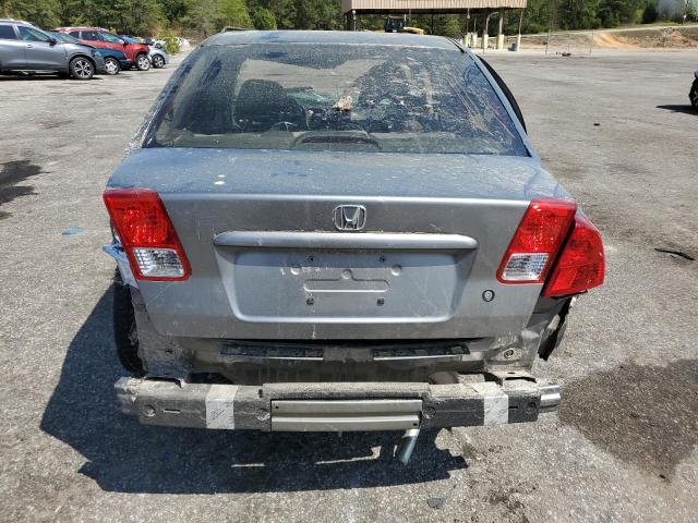 2HGES16305H631472 - 2005 HONDA CIVIC DX VP GRAY photo 6