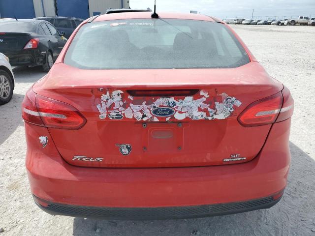 1FADP3F24GL272587 - 2016 FORD FOCUS SE RED photo 6