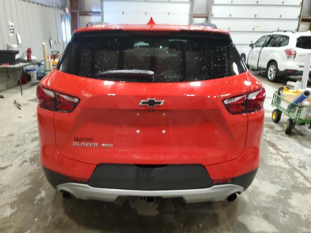 3GNKBGRS6KS687990 - 2019 CHEVROLET BLAZER 2LT RED photo 6