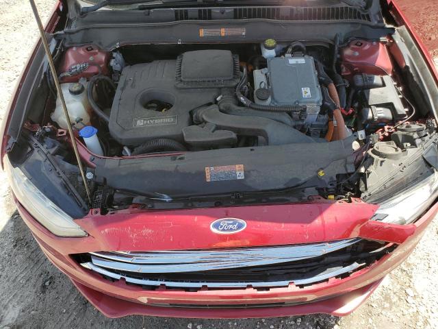 3FA6P0LU4JR209205 - 2018 FORD FUSION SE HYBRID RED photo 11