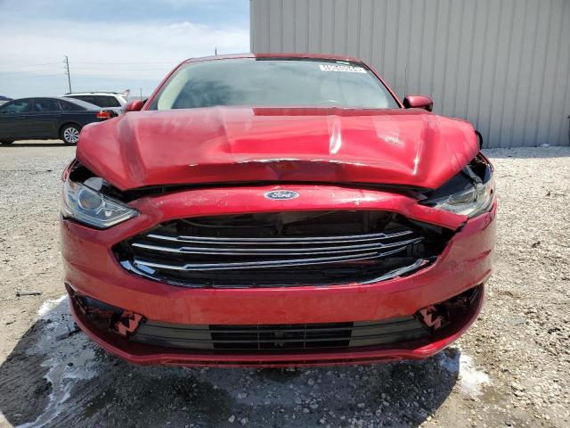 3FA6P0LU4JR209205 - 2018 FORD FUSION SE HYBRID RED photo 5