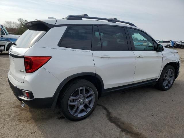 5FNYF8H50PB016520 - 2023 HONDA PASSPORT EXL WHITE photo 3